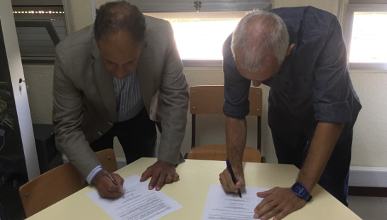 Assinatura de protocolo entre a Palmela Desporto e o Agrupamento de Escolas José Maria dos Santos