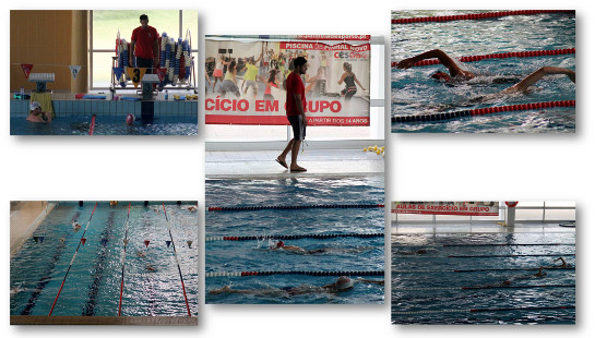 Nadadores da Competição treinam, também, de manhã
