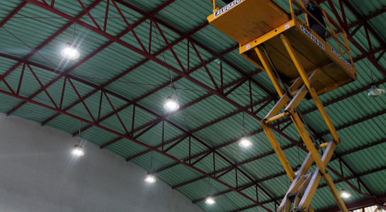 Pavilhão Desportivo com nova iluminação – LED