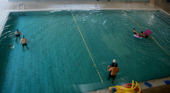 Começou a natação adaptada na Piscina de Pinhal Novo 